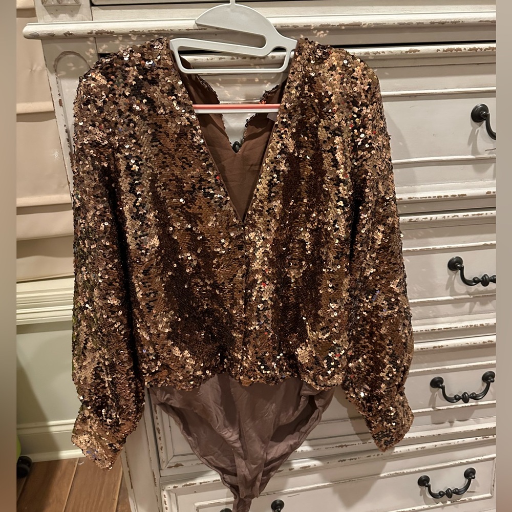 Buddy love sequin bodysuit new with tag